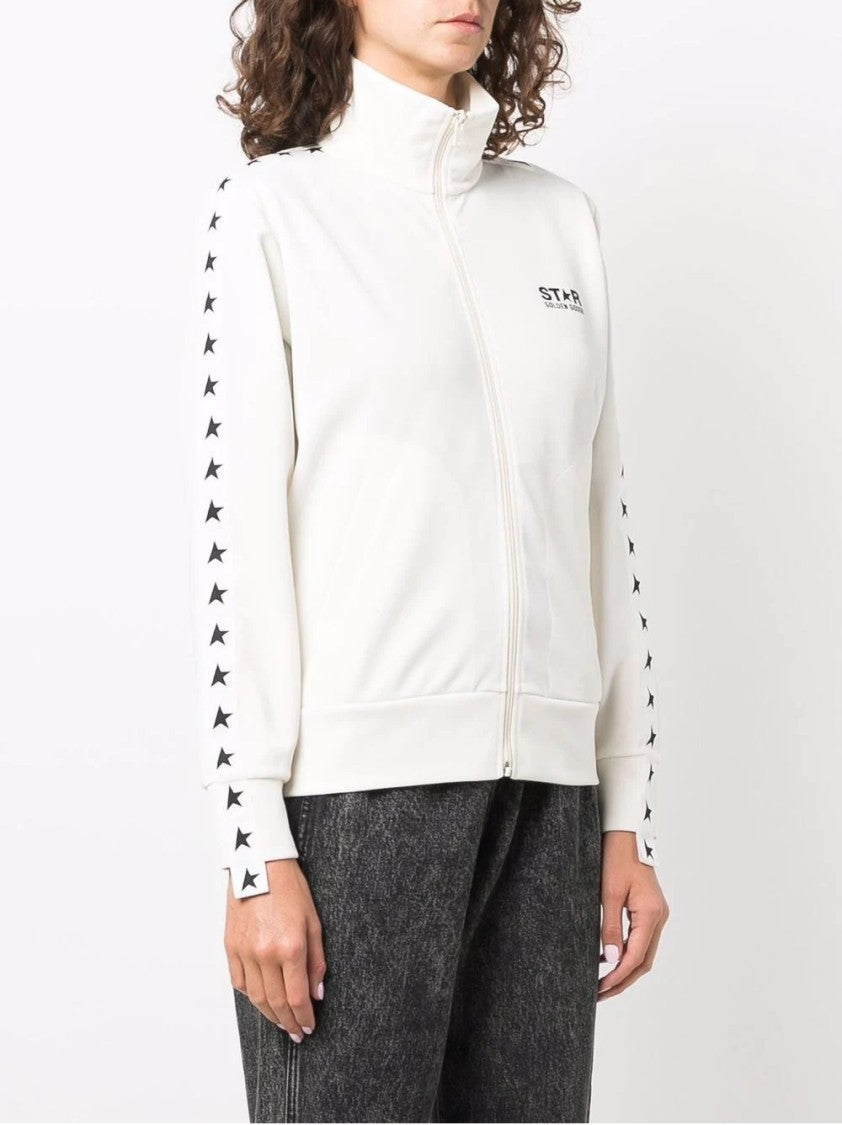 Golden Goose Zipped Track Jacket With Star Motifs