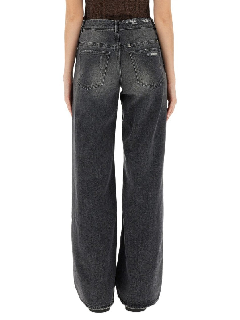 Givenchy Relaxed-Fit High-Waisted Wide-Leg Jeans