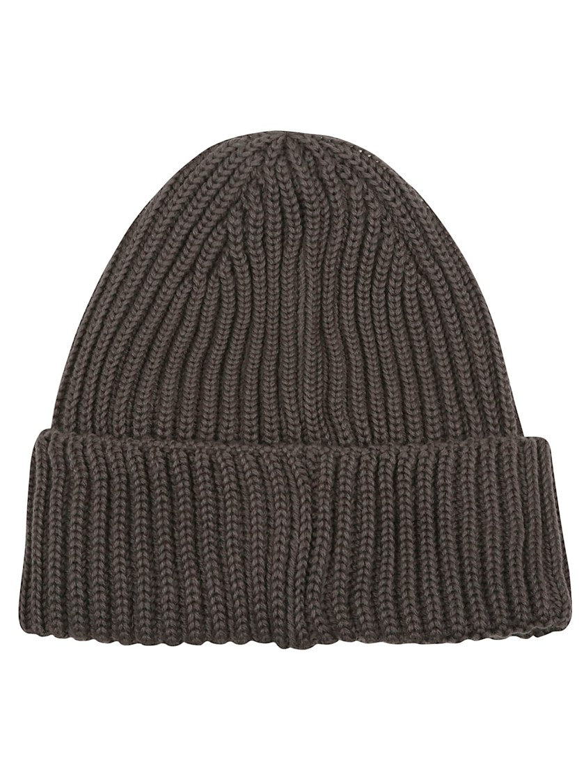 C.P. Company Ribbed Knit Hat With Iconic Goggle Lenses