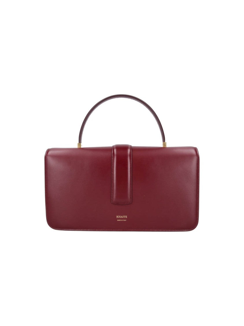 Khaite Red Medium Blake Flap-Closure Leather Handbag