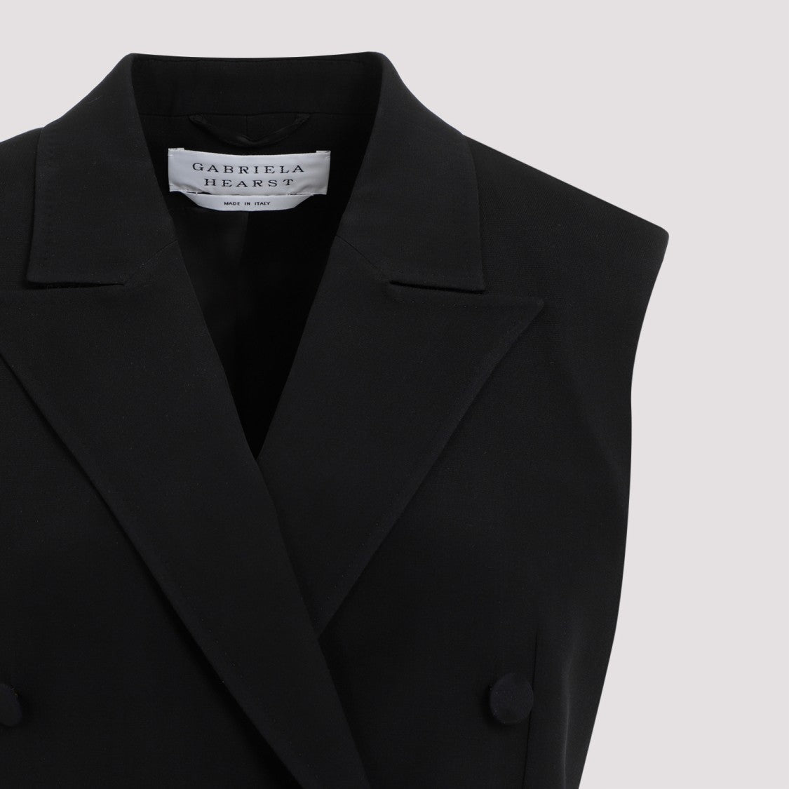 Gabriela Hearst Black Silk Mayte Vest