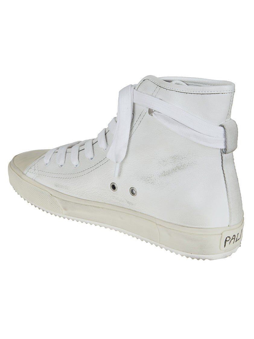 Paly Distressed High-Top Sneakers With Handwritten Detail