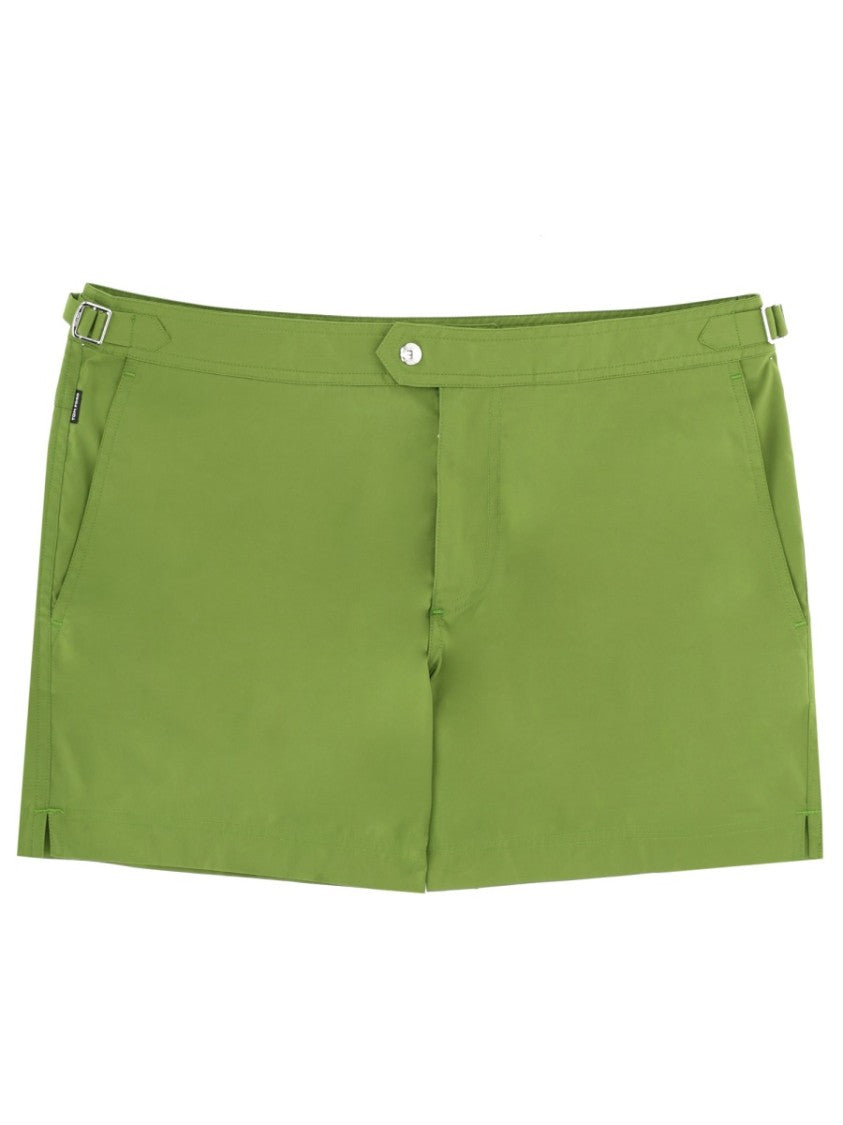 Tom Ford Light Green Side Tabs Swim Shorts