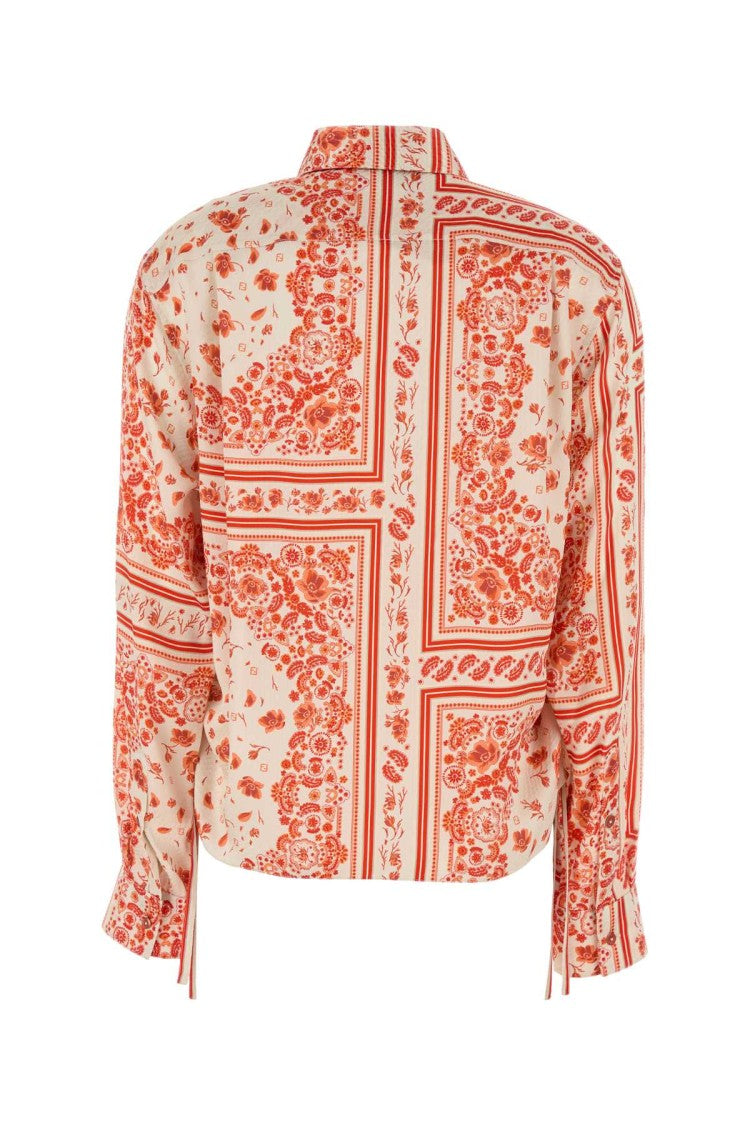 Fendi Printed Silk Shirt