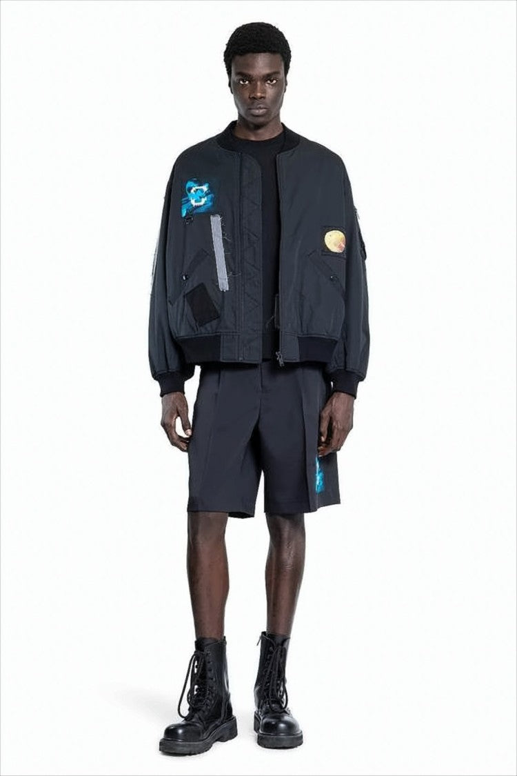 Undercover Relaxed Fit Long-Sleeve Graphic T-Shirt With Patches