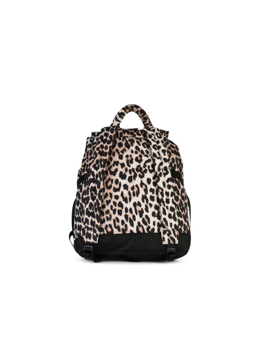 Ganni Leo' Multicolor Recycled Polyester Backpack