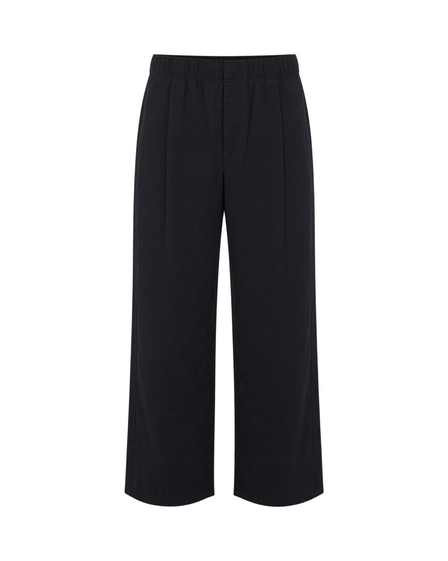 Our Legacy Black Night Crow Wide-Leg Straight-Leg Drape Twill Pants
