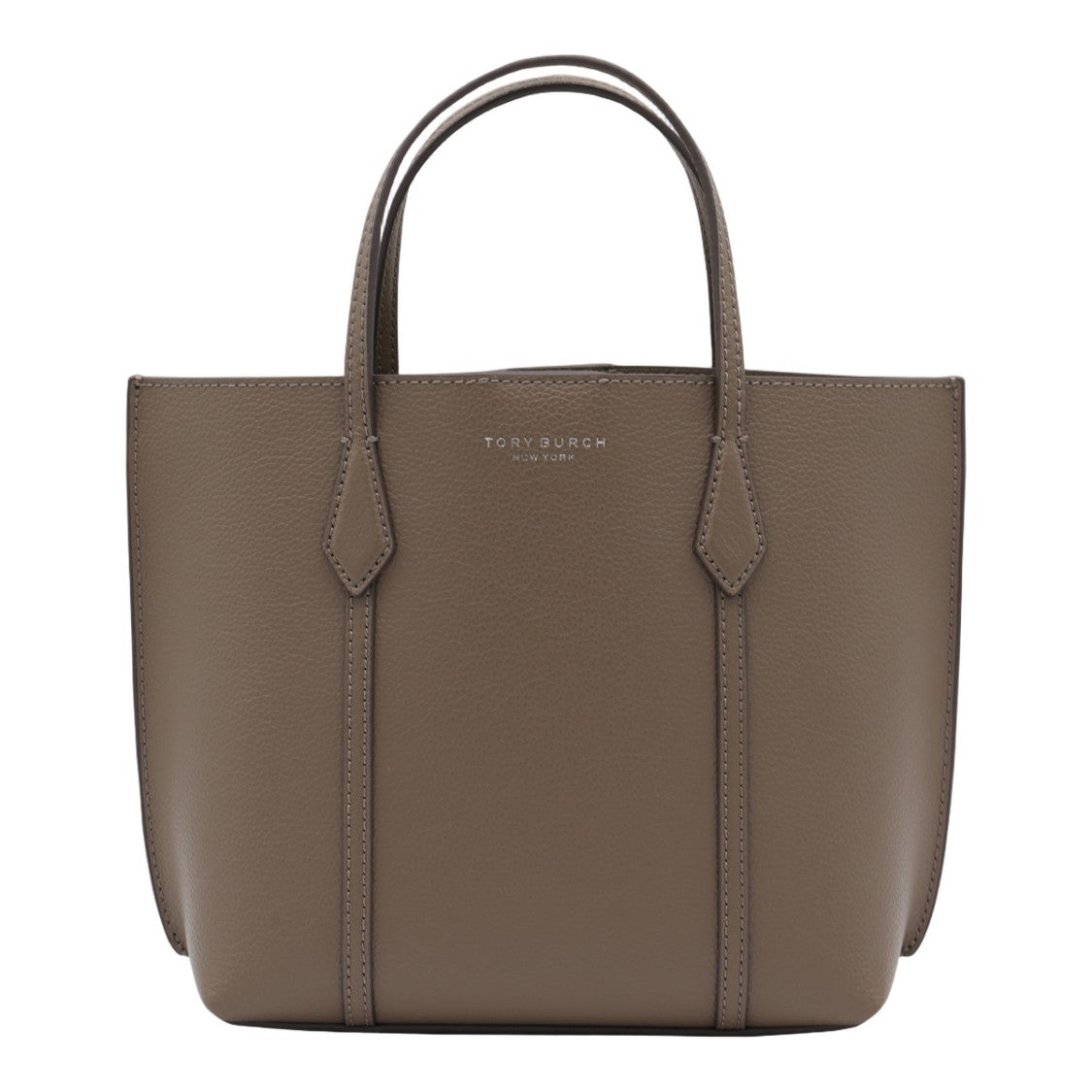 Tory Burch Structured Brown Tote Bag With Optional Strap