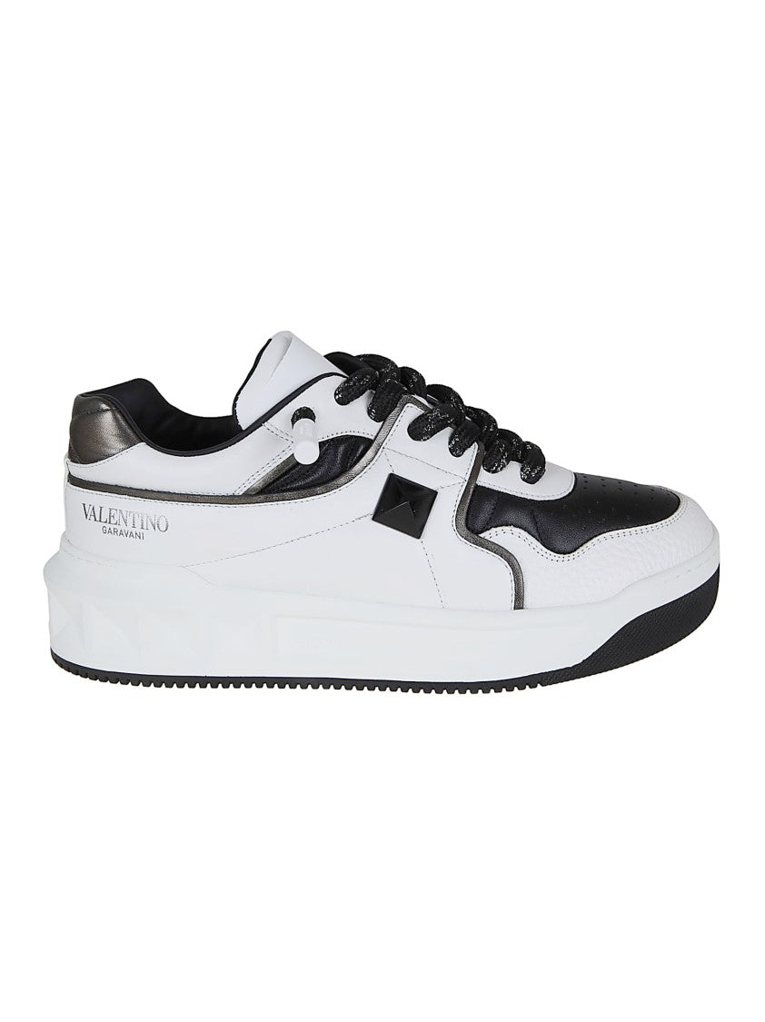 Valentino Garavani Low-Top Nappa Leather Sneakers With Maxi Stud Detail