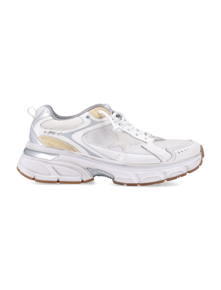 Golden Goose Lightstar Running Lightweight White Sneakers
