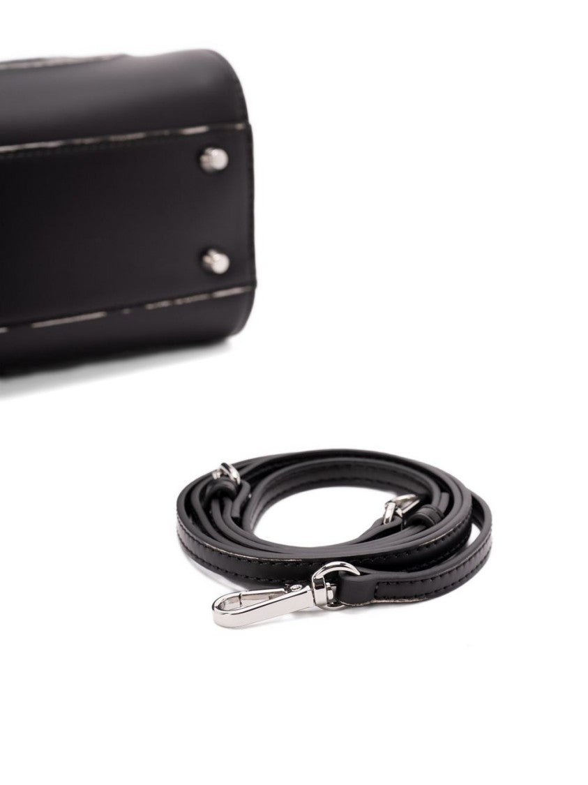 Diesel Curved Black Top Handle Bag