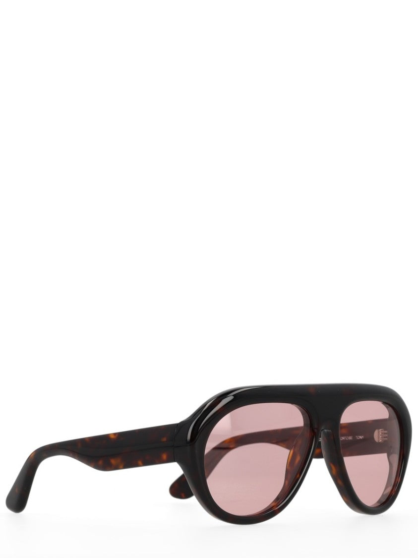 Rotate Birger Christensen Pilot Aviator Tortoiseshell Frame Sunglasses