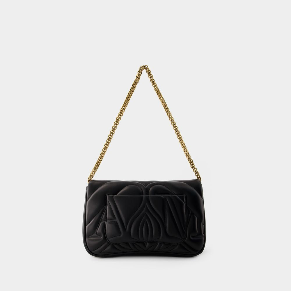 Alexander Mcqueen The Seal Crossbody Bag - Leather - Black