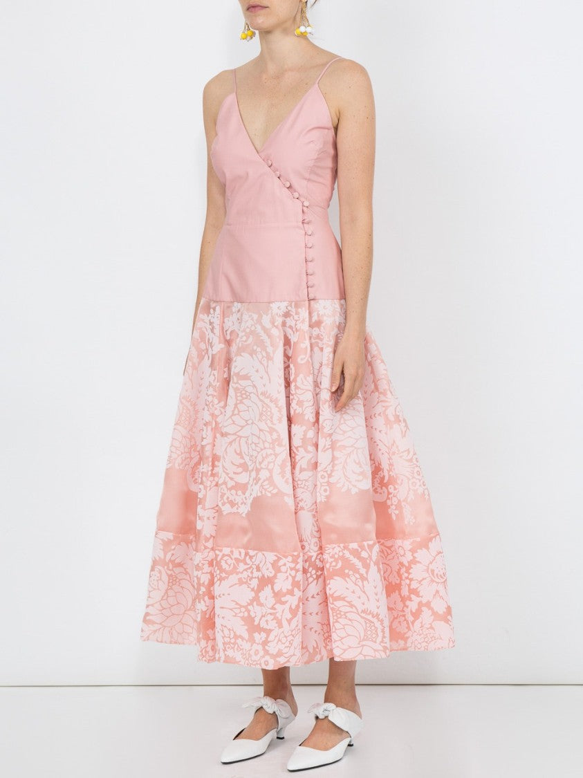 Rosie Assoulin Damask Midi Dress