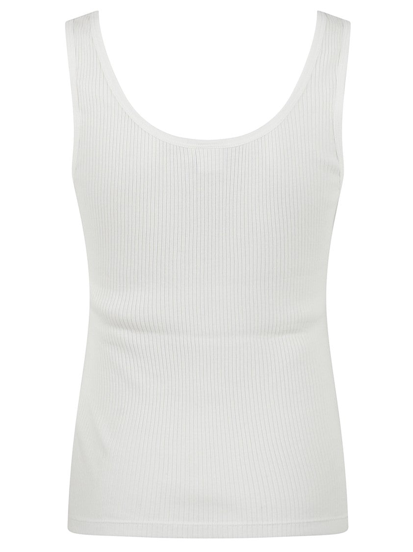Chloé Fitted Cotton Jersey Tank Top