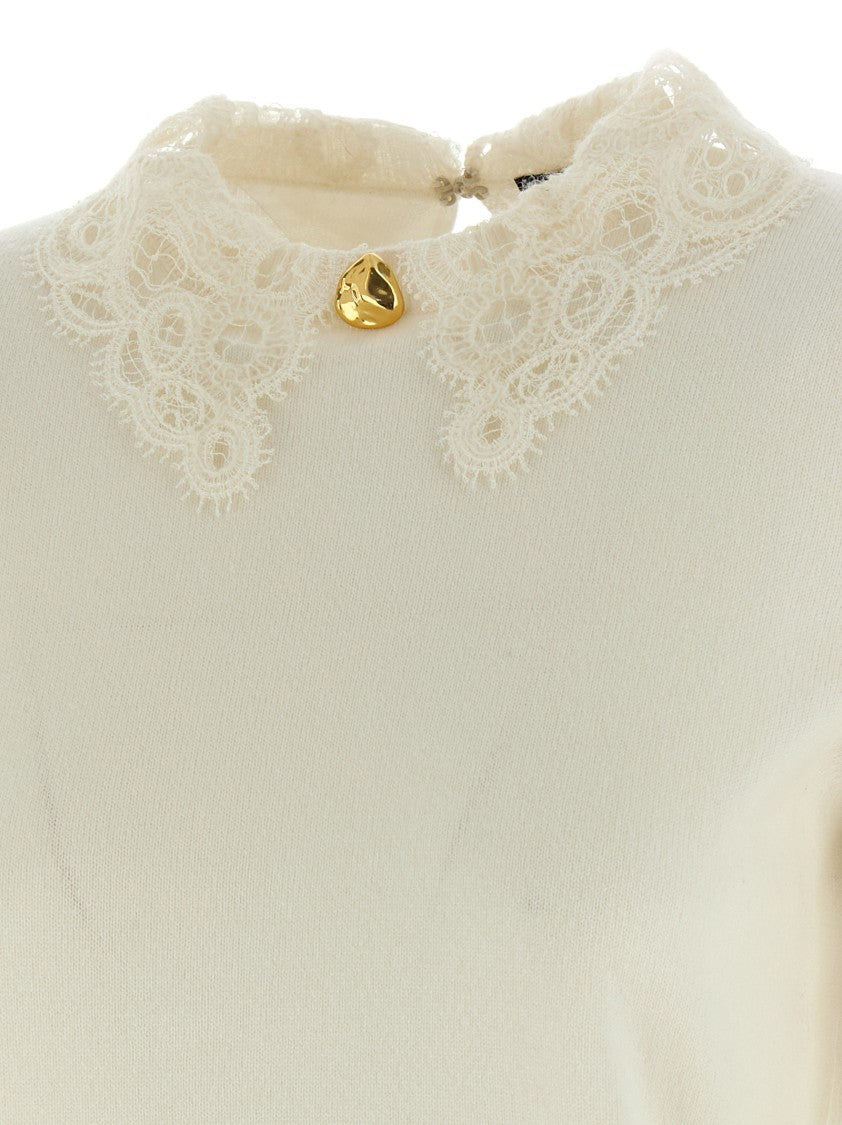 Fabiana Filippi Lace Neck Sweater