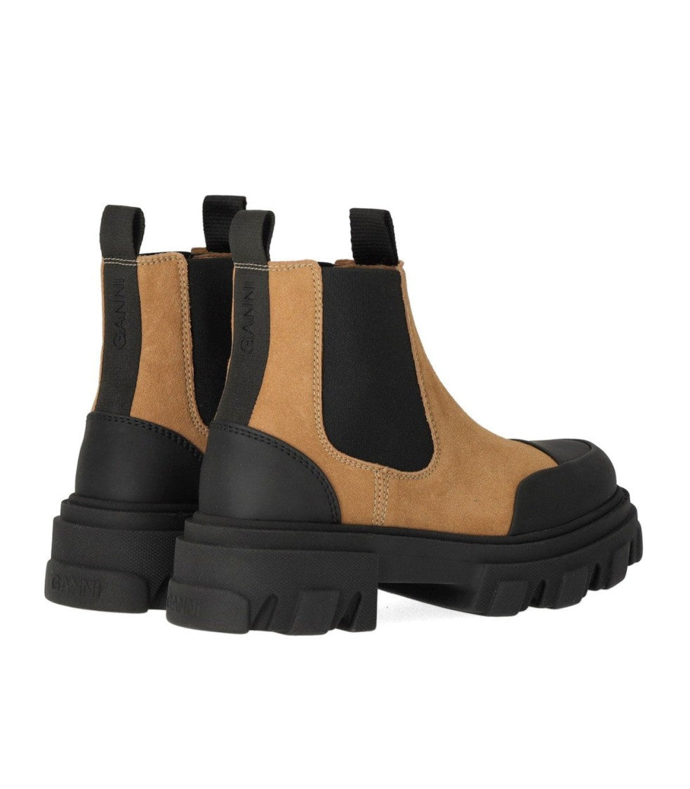 Ganni Cognac Chelsea Boot
