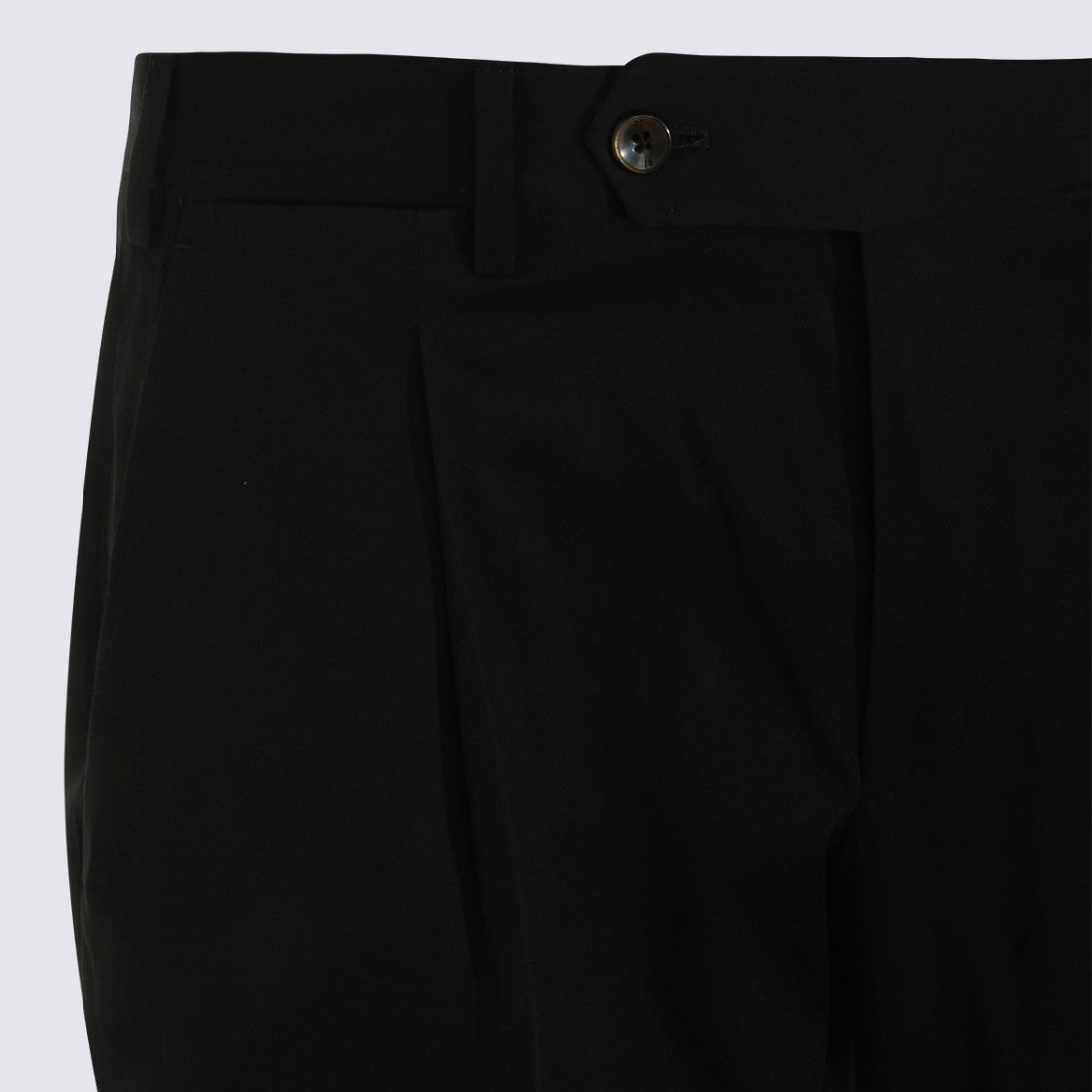 Pt Torino Tailored Slim Fit Trousers With Button Closure And Welt Pockets