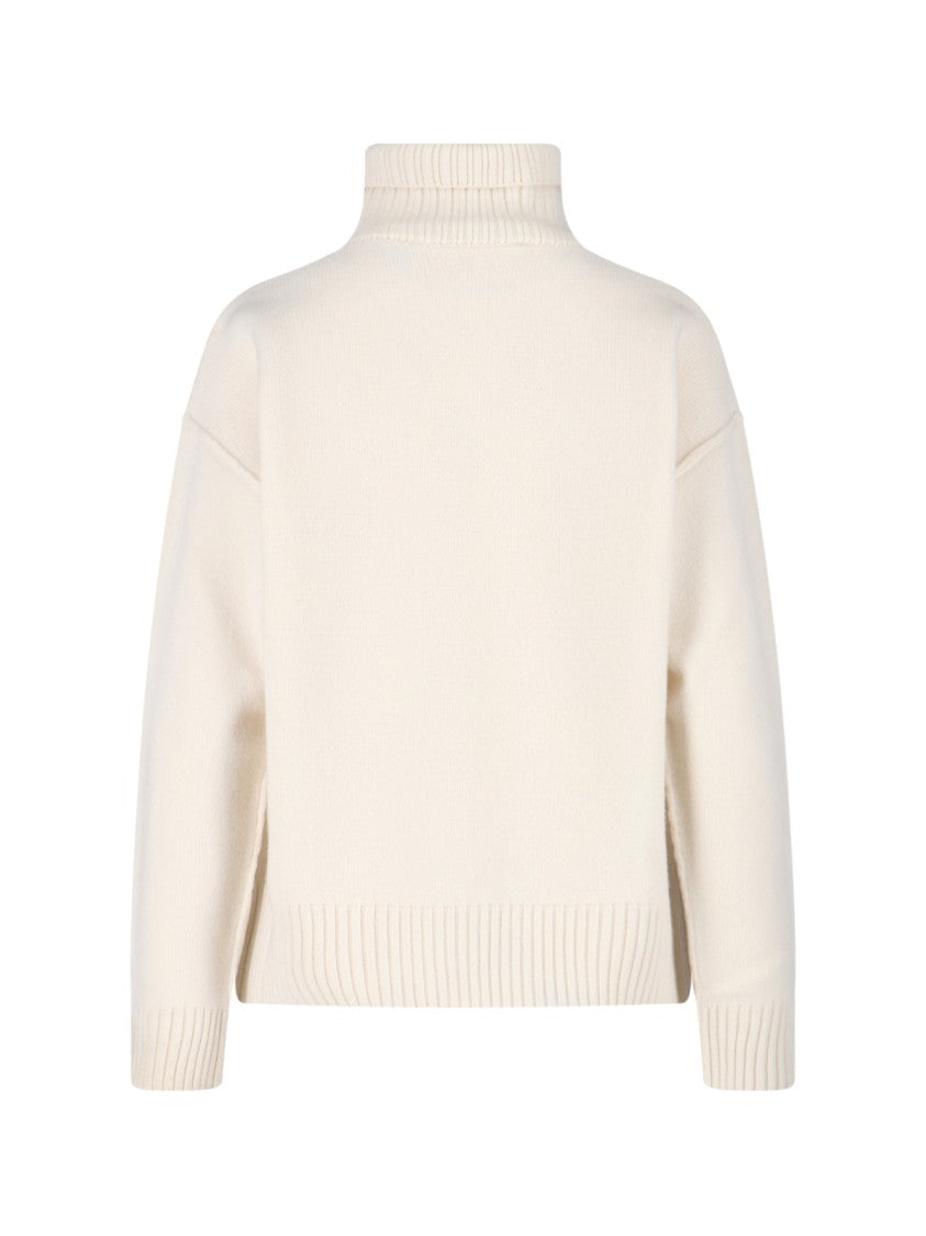 Ami Logo Sweater – Cream