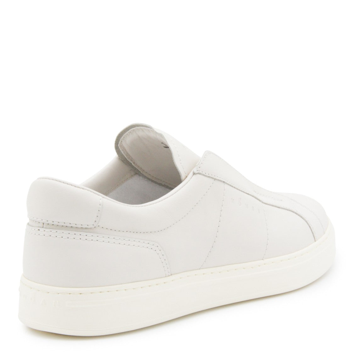 Hogan White Leather Logo Detail Sneakers