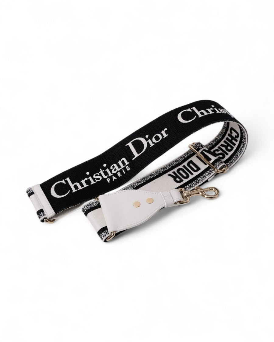 Dior Removable White/Black Shoulder Strap