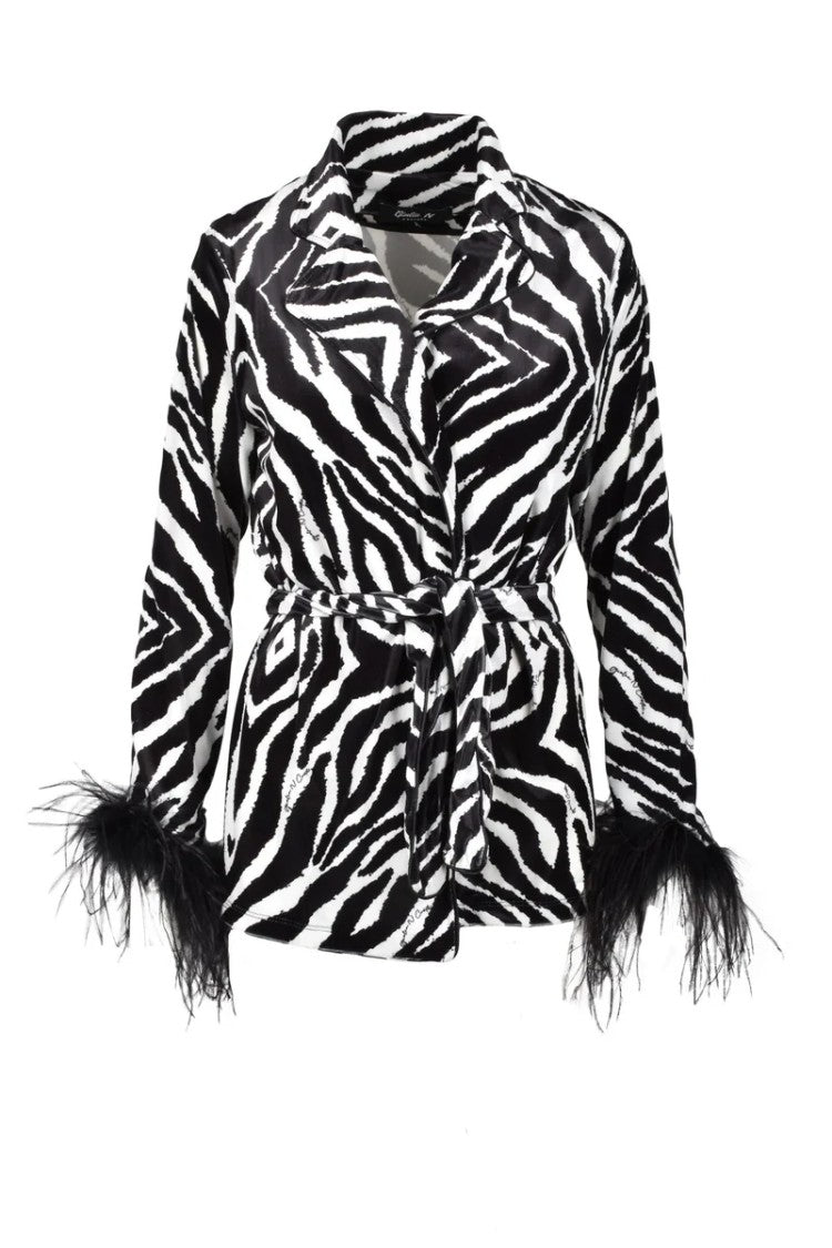 Giulia N Jacket Polyester Elastane - White/Black