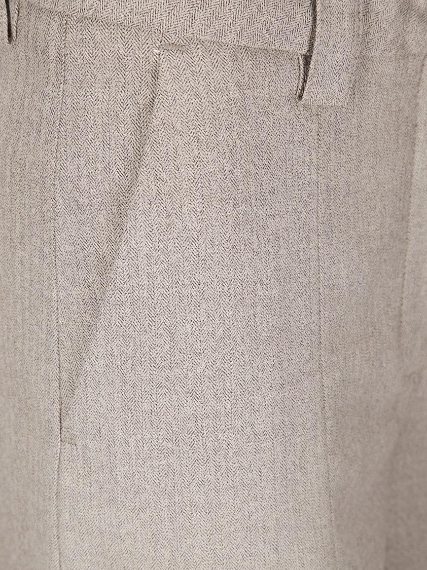 The Latest Wide-Leg Trousers In Wool Blend