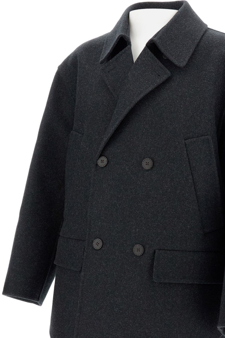 Fendi Double-Breasted Oversized Wool Jacket