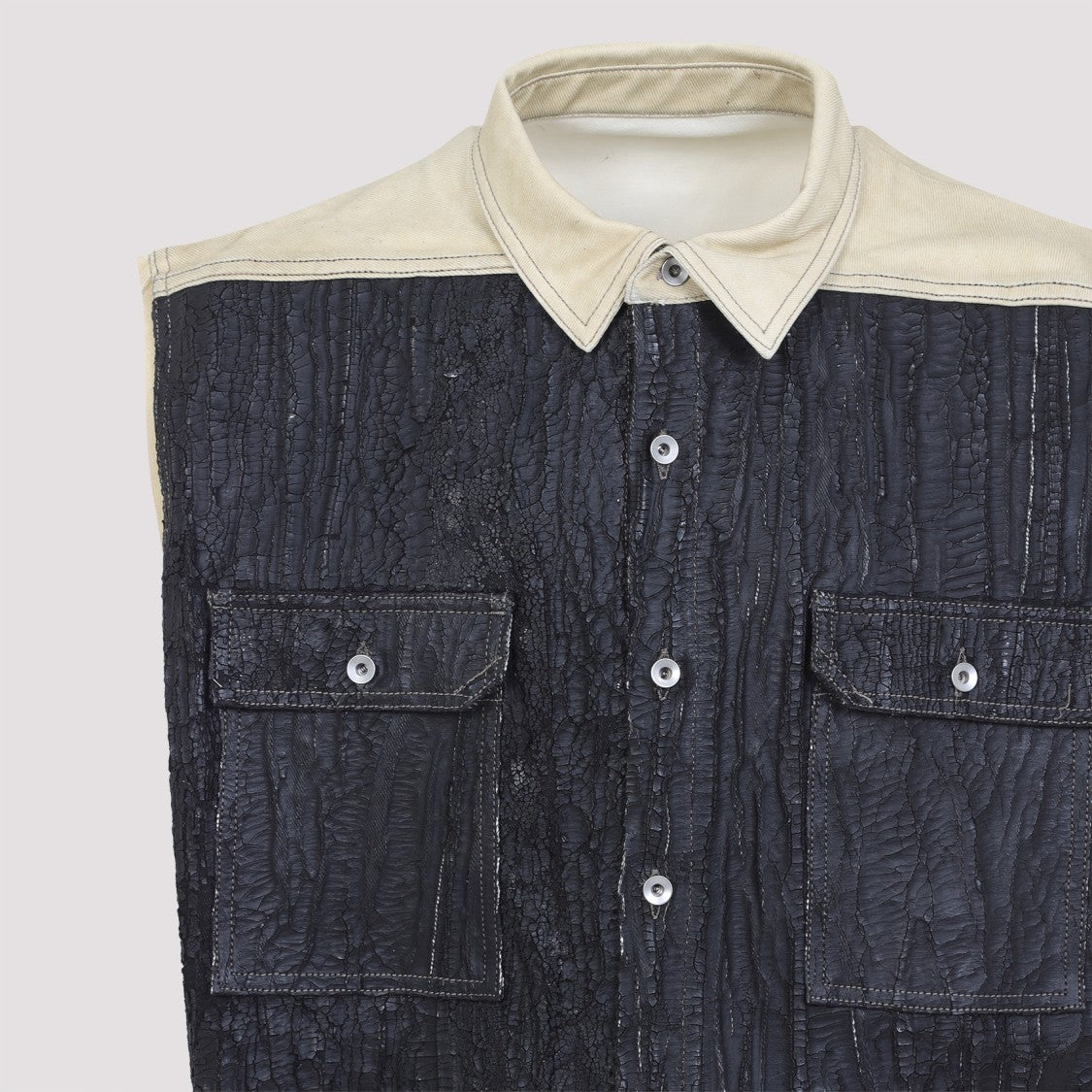 Drkshdw By Rick Owens Sleeveless Cotton Jacket