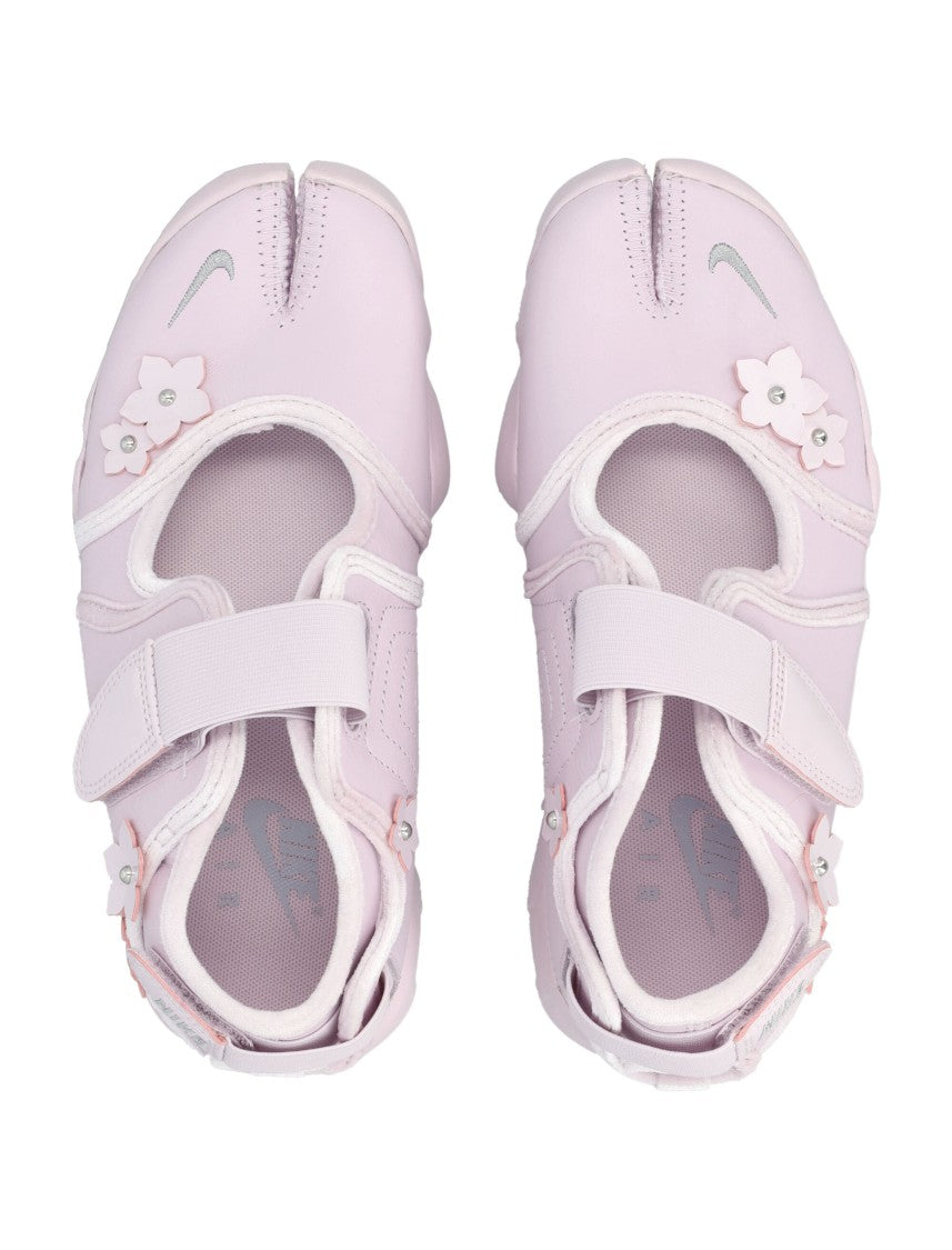 Nike Air Rift Flowers Floral-Appliqué Leather Split-Toe Sneakers