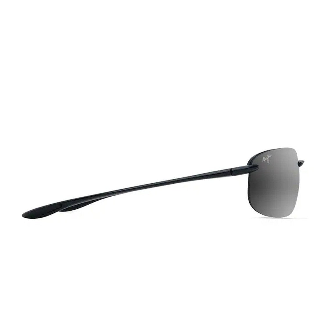Maui Jim Black Neutral Grey Ho'okipa Xlarge Nylon Wraparound Sunglasses