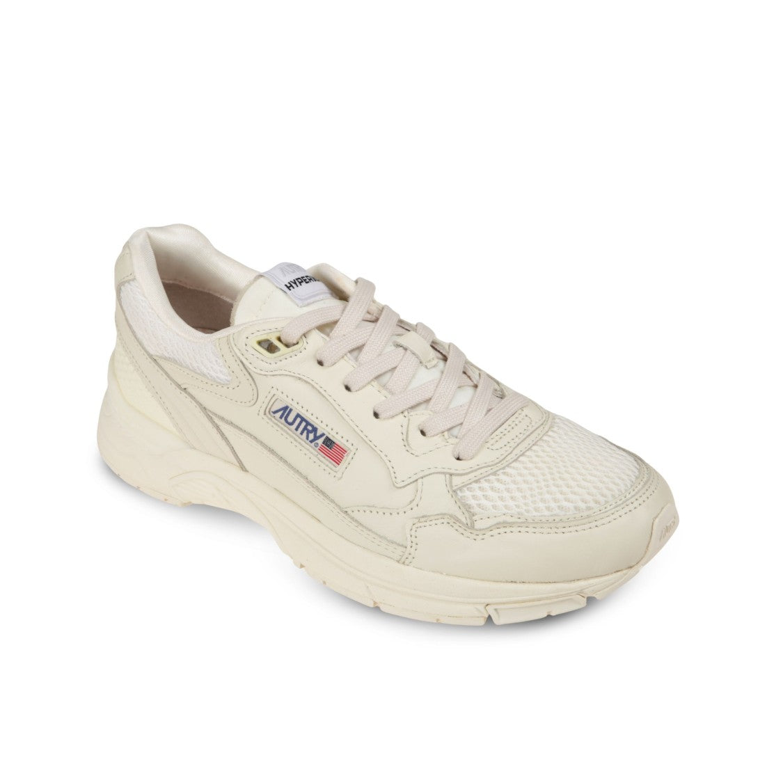 Autry Hyperway Leather And Mesh Sneakers