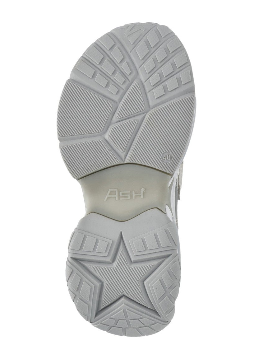 Ash White Drake Mesh Details Sneakers