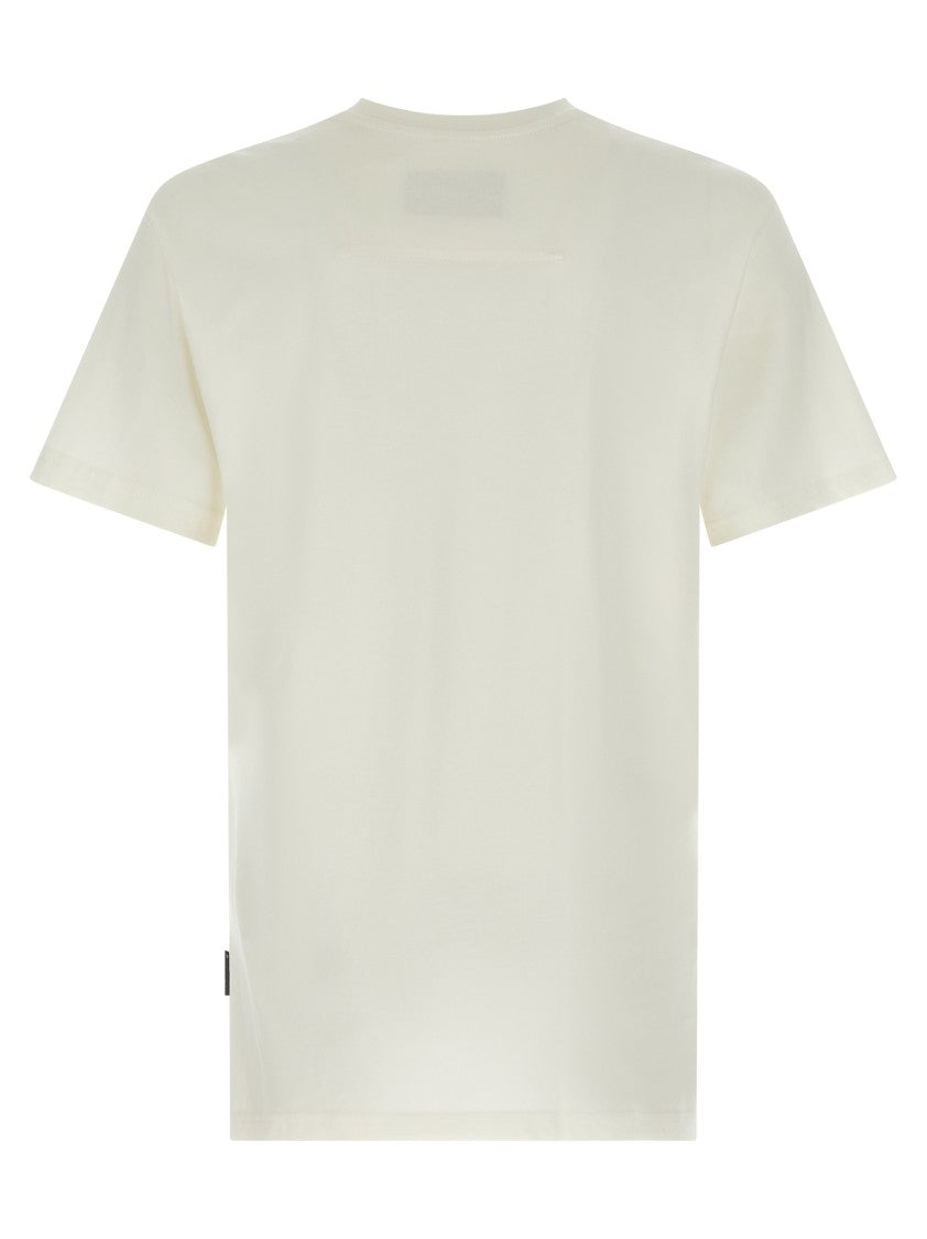 Philipp Plein Leather Print Patch T-Shirt With Front Metal Logo