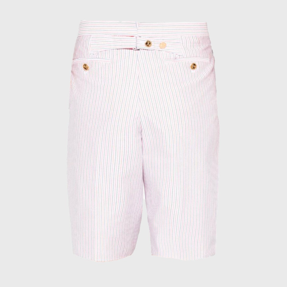 Thom Browne Tailored Shorts With High Waistband And Vertical Pinstripes
