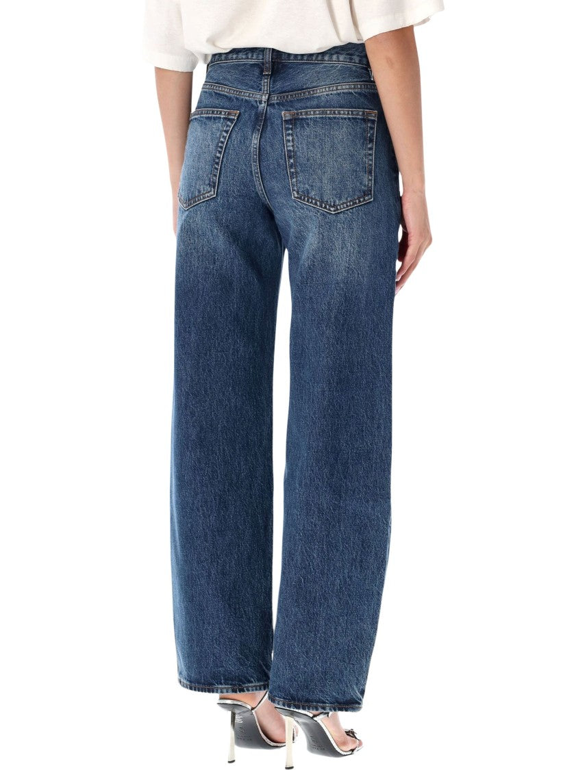 Frame The Bow High-Waisted Wide-Leg Jeans