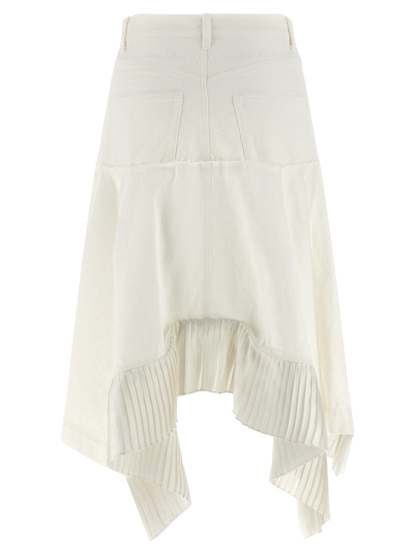 Sacai Satin Denim Skirt