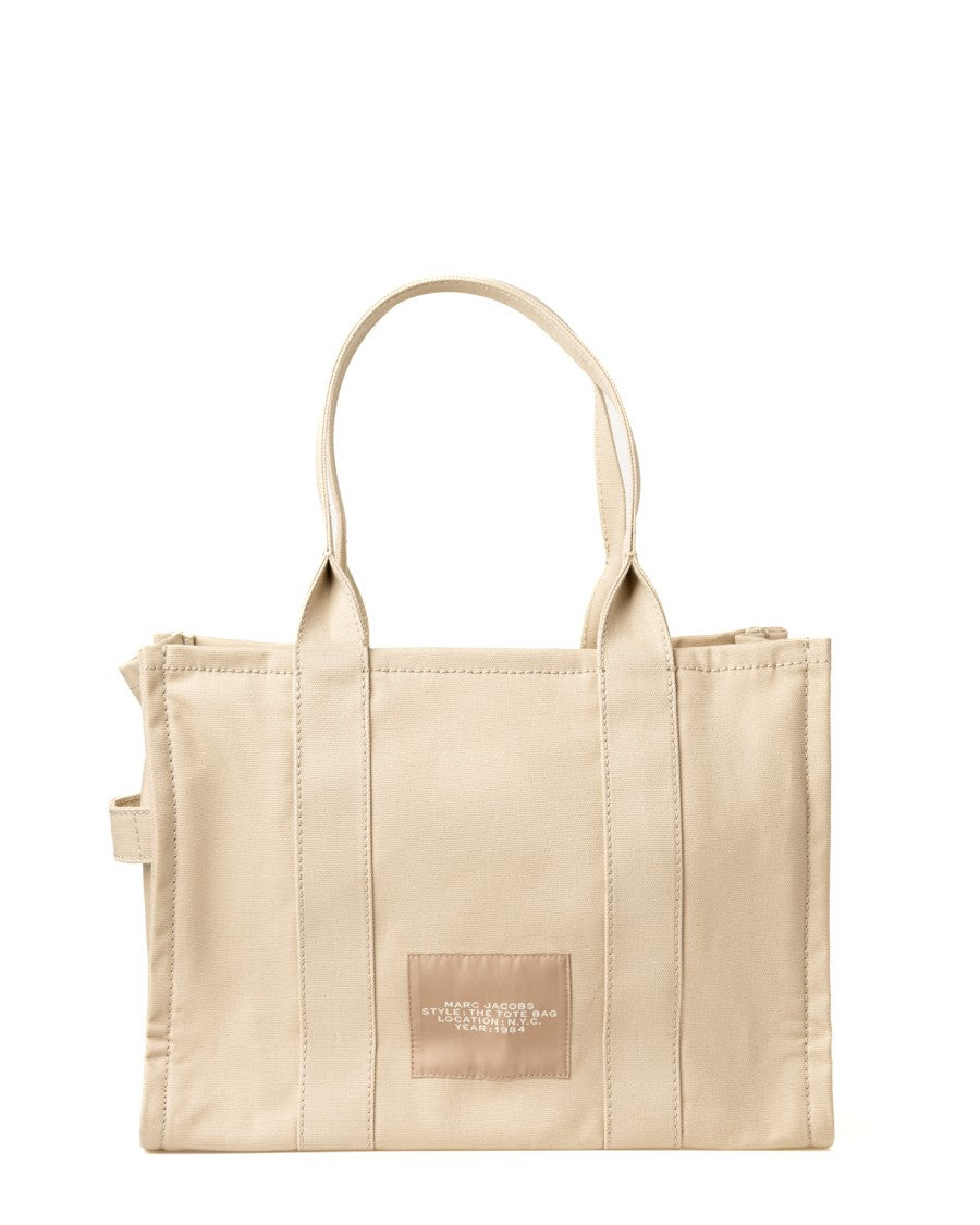 Marc Jacobs Rectangular Canvas Tote With Logo Print