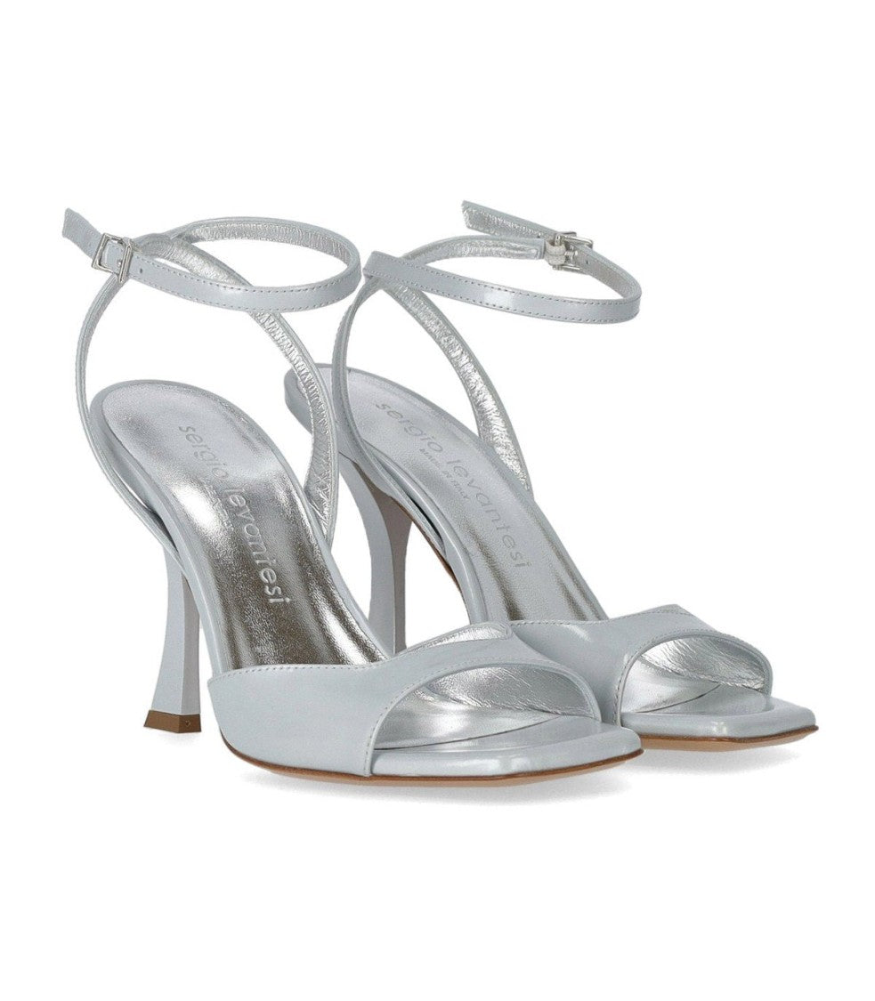 Sergio Levantesi Tania Pearl Grey Heeled Sandal