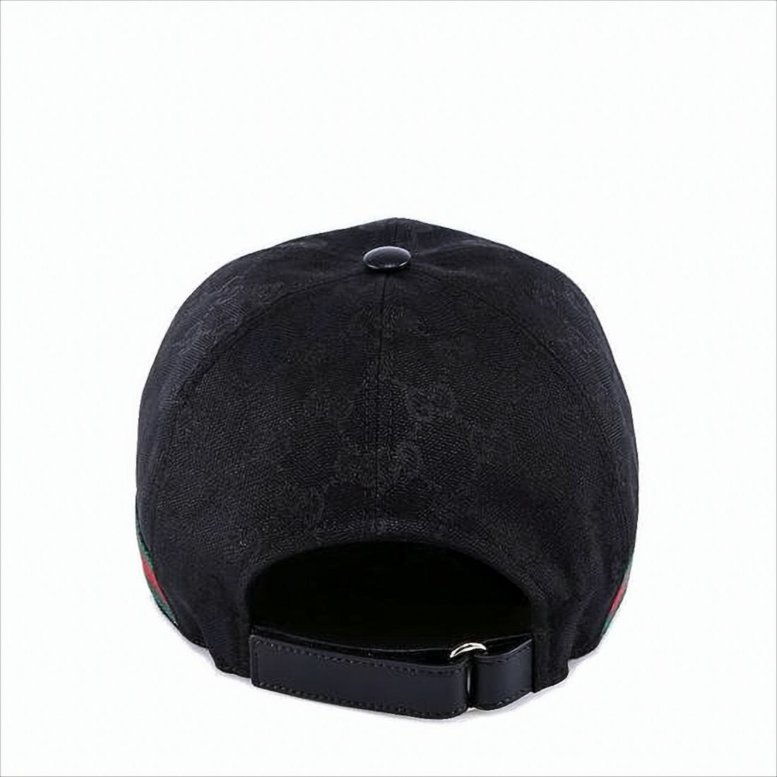 Gucci Black Cap With Signature Stripe Detail