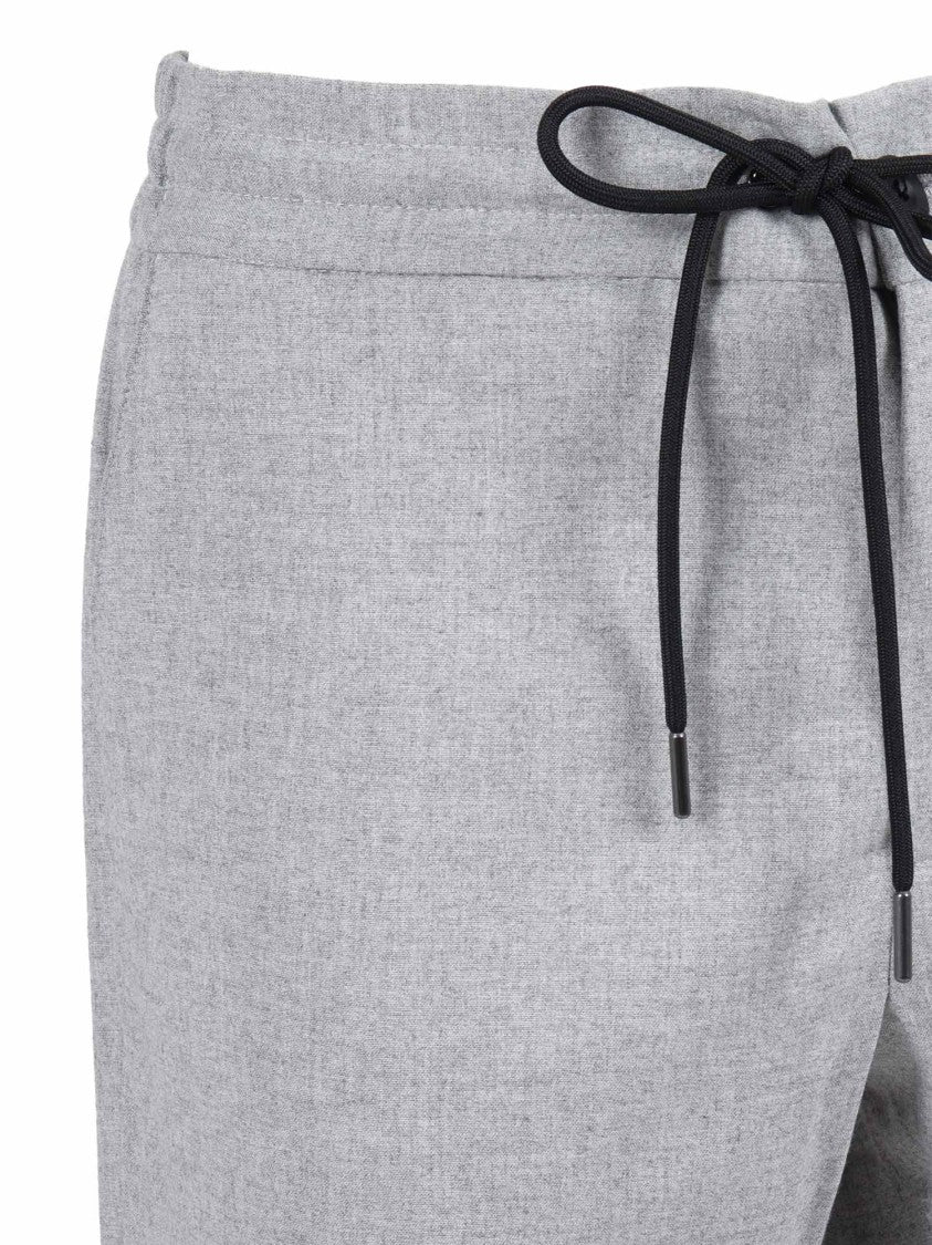 Tombolini Tapered Fit Running Pants With Textured Fabric