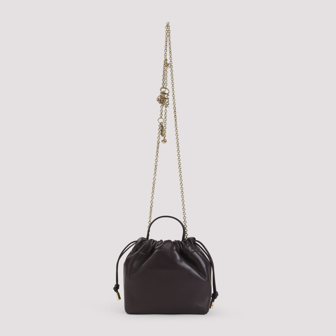 Chloé Compact Pink And Purple Leather Shoulder Bag