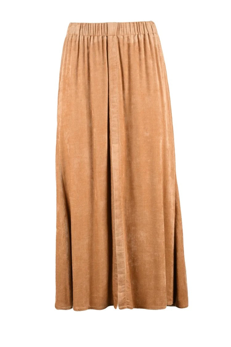 Forte Forte Long Velvet Skirt - Beige