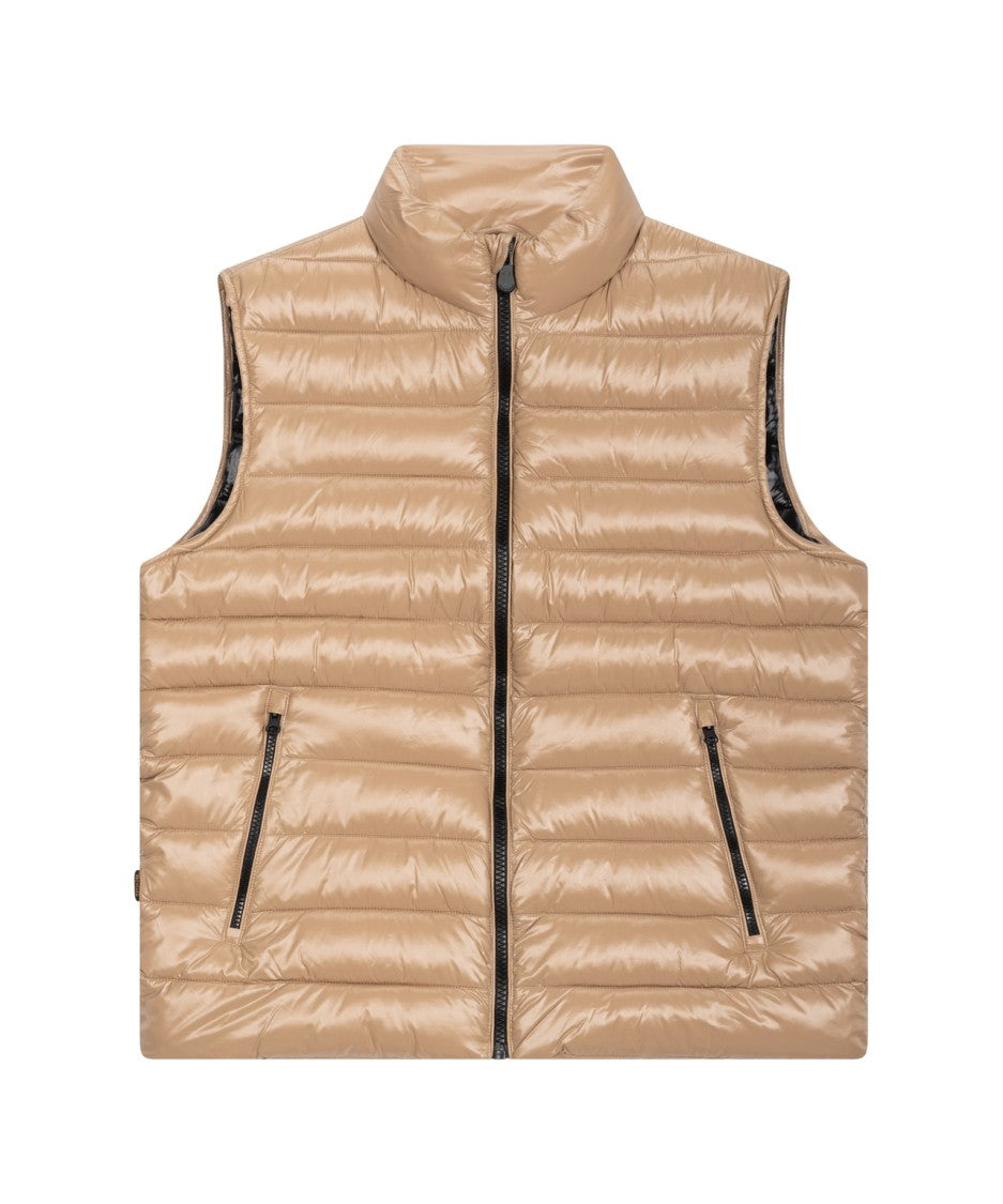 Save The Duck Quilted Gilet With Plumtech Filling And High Collar