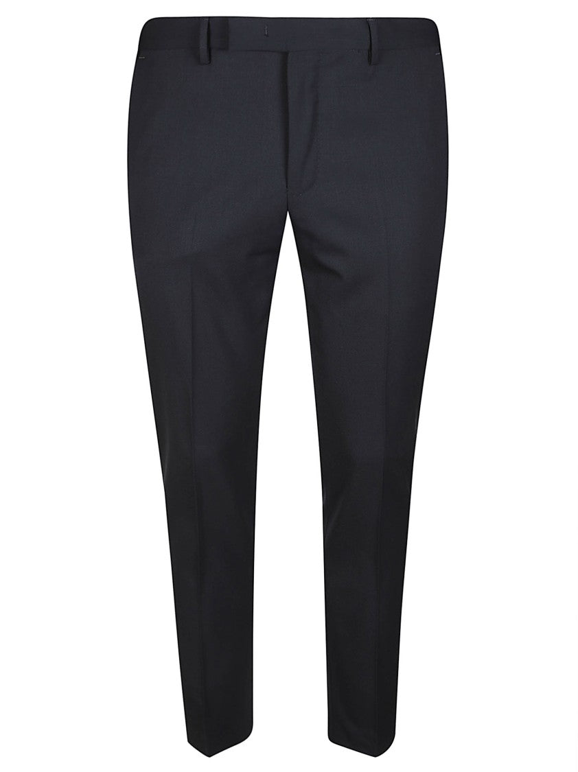 Pt Torino Dieci Tailored Slim Virgin Wool Flat-Front Pants