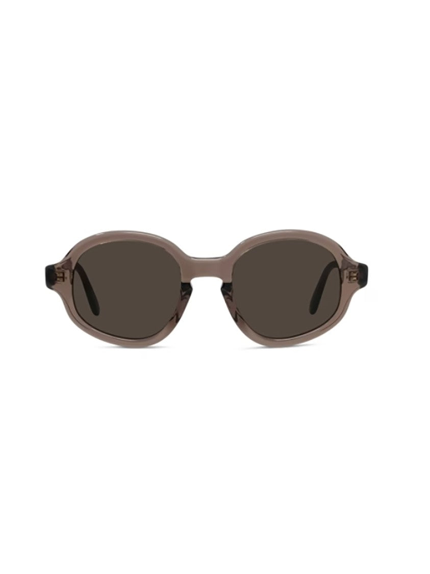 Loewe Brown Lw40184u Translucent Oval Sunglasses