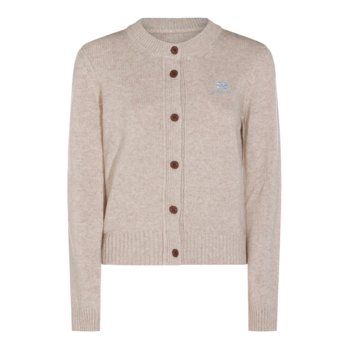 Ganni Knitted Sweater With Button-Down Front