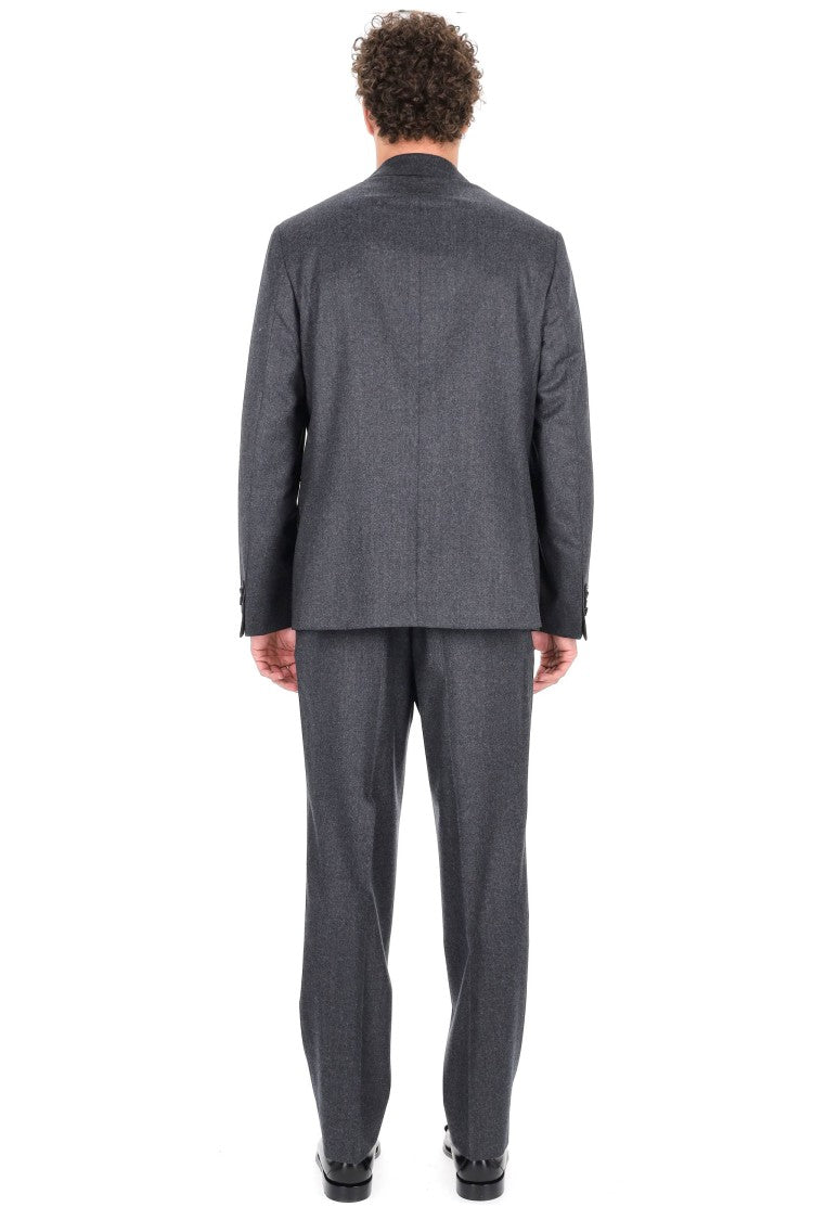 Officine Generale Arthus Model Single-Breasted Flannel Jacket