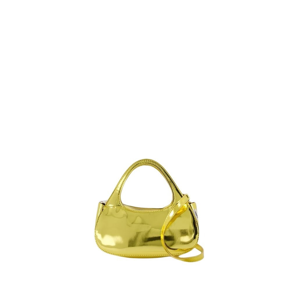 Coperni Metallic Micro Baguette Swipe Bag - Synthetic - Gold