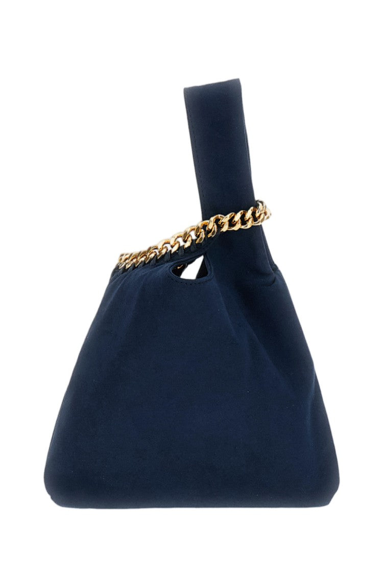 Stella Mccartney Wristlet Bag With Signature Gold-Tone Chain And Internal Pocket